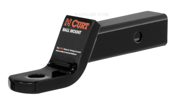 CURT 45030 Class III Ball Mount - Drop 2 Inches - Rise 3/4 Inch - Length 8-1/4 Inches - Hole 1 Inch